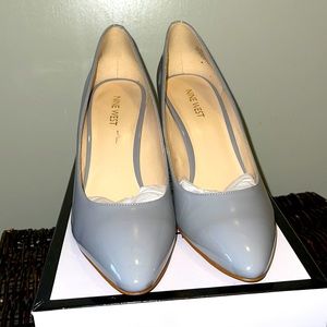 Nine West Grey Patent Leather Heels